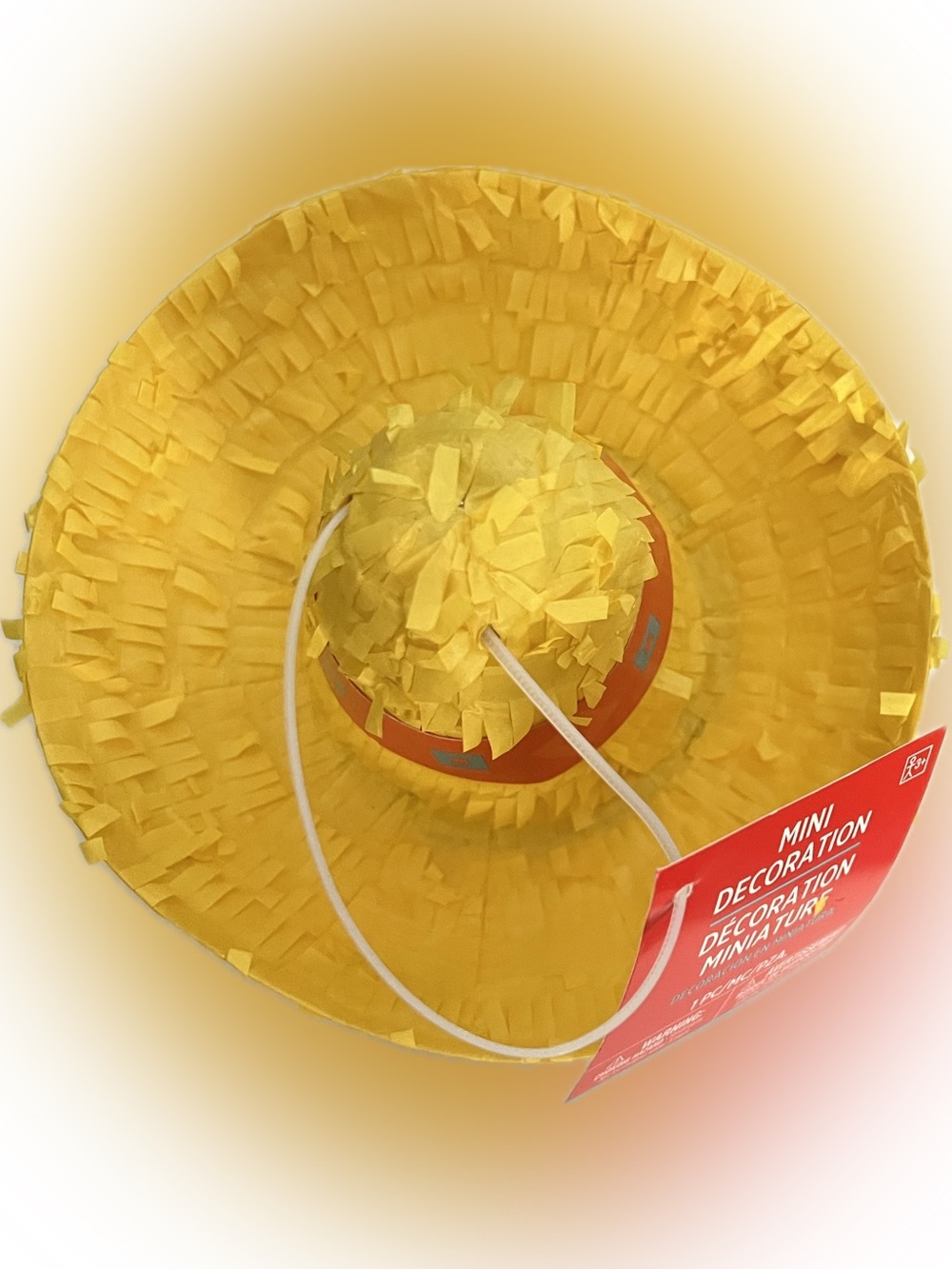 Fiesta Mini Party Sombrero Hat Decoration 6.5” Wide Decoration Accent Decor